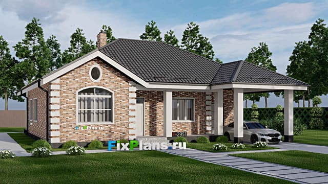 Одноэтажный дом F - 2951